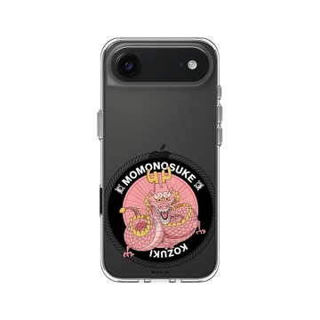 iPhone Air Clear Case（相機按鈕） 透明 - 航海王 One Piece - D龍形態-粉戀人桃之助