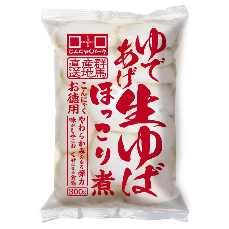 こんにゃくパーク ゆであげ生ゆばほっこり煮 こんにゃく お徳用 蒟蒻 あく抜き済み 湯葉こんにゃく 群馬 置き換え ヨコオデイリーフーズ (300g*3袋)