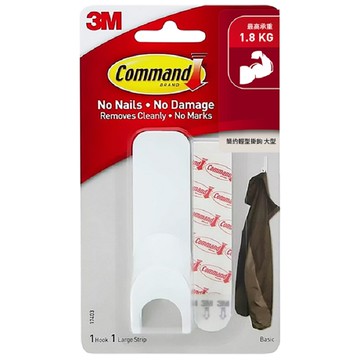[家速配]3M無痕輕型掛鉤大型-1入