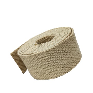 【佰昇國際 Baisheng】1吋/1.5吋(卡其色)棉織帶 背帶 織帶  (5碼/包) (適合背包.手提包.環保袋)