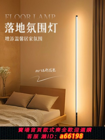 【台灣公司 可開發票】落地氛圍燈高級感臥室床頭燈客廳沙發旁邊立式臺燈護眼極簡閱讀燈