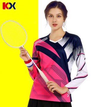 長袖羽毛球服女款速干長袖男款運動長袖T恤裙長褲乒乓球服網球服