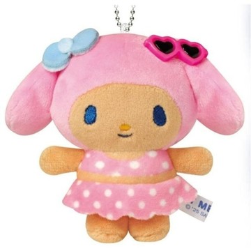 【震撼精品百貨】My Melody 美樂蒂~日本SANRIO三麗鷗 美樂蒂絨毛玩偶吊飾-曬黑泳衣款*06464