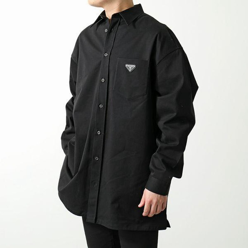 PRADA●プラダ イタリア製＜ストレッチ 長袖シャツ＞M0163m PRADA○プラダ イタリア製＜ストレッチ 長袖シャツ＞M0163m