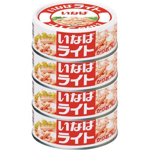 いなば ライトフレーク 70g*4コ入 いなば食品 ツナ缶 油漬 サラダ パスタ ストック