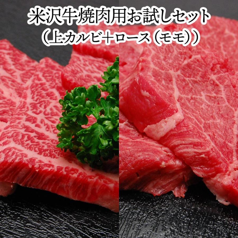 送料無料 お試し 米沢牛 焼肉用 お試しセット 冷凍便