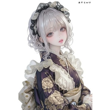 【9 月新作】07-143-0127 人物貼紙 幻想復古浪漫喫茶