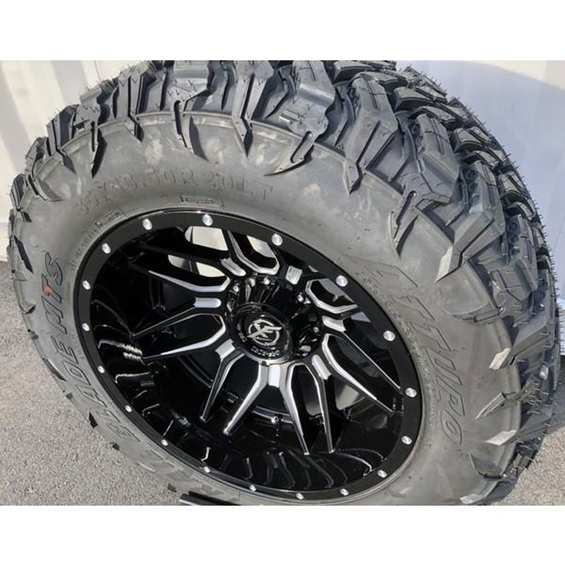 20x10 ハマーH3 FJクルーザー XF OFFROAD XF222 20インチマッドタイヤホイール ATTURO TRAIL BLADE MT 285/50R20 33x12.50R20 35イン