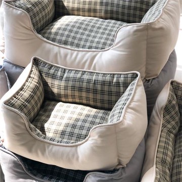 寵物狗窩貓窩方形窩寵物墊子四季通用泰迪狗床窩墊保暖軟窩柯基窩