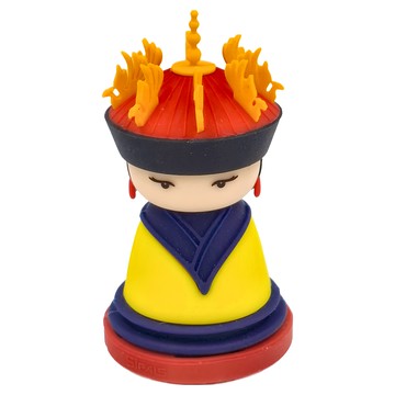 SiPALS 喜朋 帝后印章 清慧賢皇貴妃 Emperor & Empress Dolly Stamp  紅色  1個