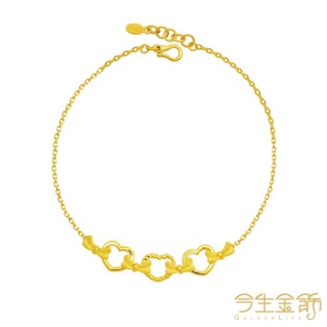 今生金飾 心之禮手鍊 黃金手鍊