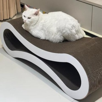 鯤喵KunMeow貓抓板亞馬遜86cm超長8字形貓抓板爆款正品耐用貴妃椅