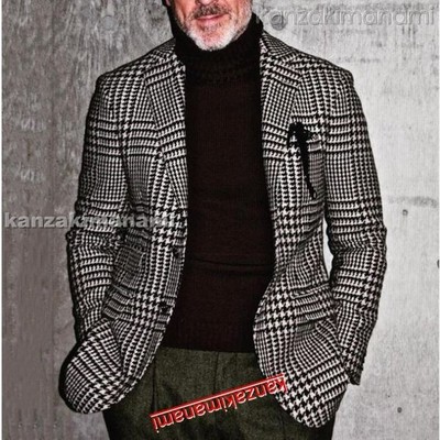 メンズ 秋 新作 カジュアルビジネスシングルバックルテーラードジャケット スーツ男性 チェック柄 ジャケット 着やせ 細身 通勤 ビジネス 通販 Lineポイント最大get Lineショッピング