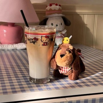 ✨元氣新品✨韓國進口Vintage爆款kitty玻璃杯子咖啡杯牛奶杯KT貓啤酒杯水杯KYFR