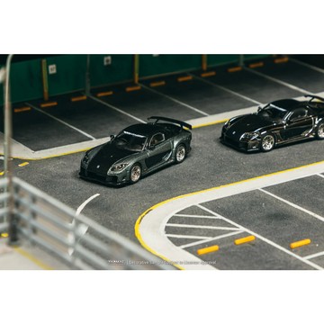 Tarmac 1/64 馬自達 Mazda RX-7 VeilSide Fortune 7 金屬灰黑 RX7 合金模型車