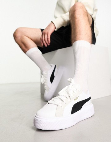 Puma Oslo trainers in white & black
