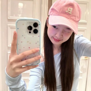 彩色星星新款iPhone13蘋果15手機殻11亞剋力14防摔12promax可拆卸
