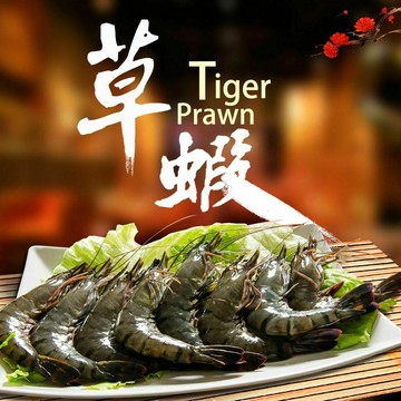 【鮮綠生活】(免運組)嚴選活凍草蝦(250克/8尾/盒)共12盒