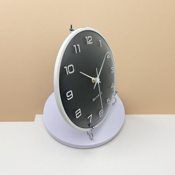 拱形玻璃時鐘掛鐘掛壁鐘鐘表創意石英鐘靜音掛墻源頭工廠簡約時尚