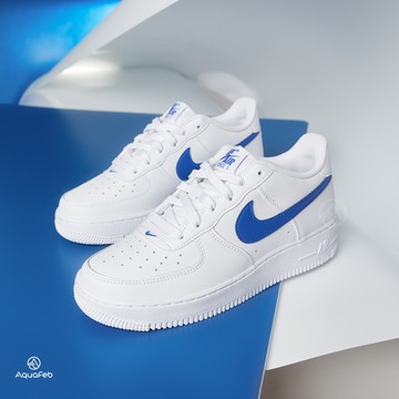 Nike Air Force 1 大童 白藍 AF1 經典 穿搭 舒適 低筒 運動 休閒鞋 DV7762-103