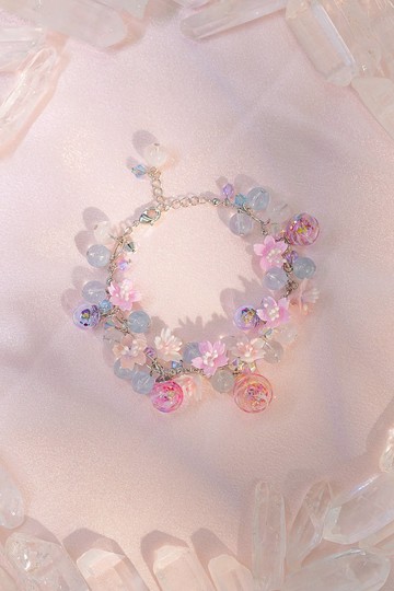 櫻醉月亮石泡泡浴手鏈