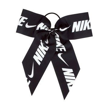 NIKE BOW LARGE 髮圈 髮飾 髮束 髮繩 頭飾 可愛 緞帶 蝴蝶結 休閒 逛街 簡約 時尚 彈性 舒適 黑白