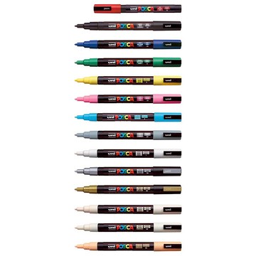 三菱 水性筆 6支入 /盒  PC-3M