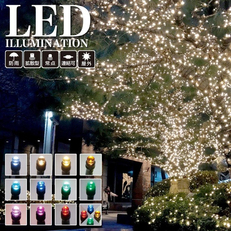 LED イルミネーションライト 96球 　白色