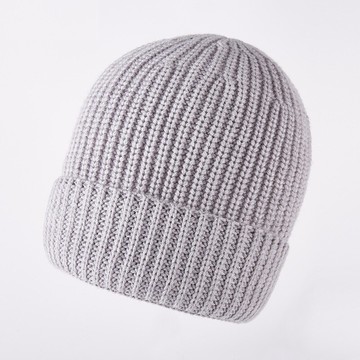 毛帽羊毛針織帽-秋冬純色捲邊包頭男帽子4色73wj38【獨家進口】【米蘭精品】