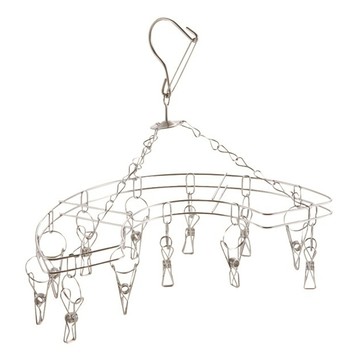 不鏽鋼材質12夾半圓形衣架 Metalia系列  HB-6173  35 x 17 x 32mm