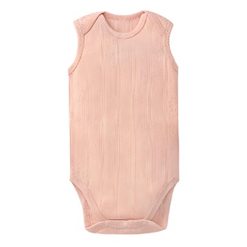 Simba 小獅王辛巴 Air Upper 透氣棉圓領包屁衣 無袖  90cm  荏粉