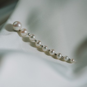 Taylor J._單邊垂吊珍珠耳環耳夾