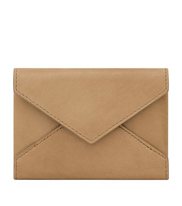 Saint Laurent Leather Letter Flap Card Holder