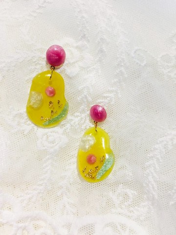 你好色彩系列-復古油畫 耳飾\耳釘