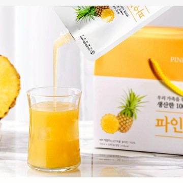 【韓國YEONDOOFARM妍杜農場】NFC 100% 鳳梨原汁禮盒組 (100ml × 30包)