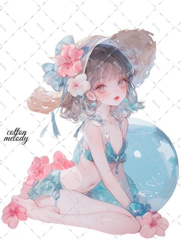 original sticker no.6716 人物貼紙 原創貼紙 人物貼紙 女孩貼紙 原創人物貼紙