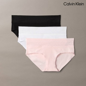 【Calvin Klein】 CK 彈性棉質低腰內褲 3 件組_多色