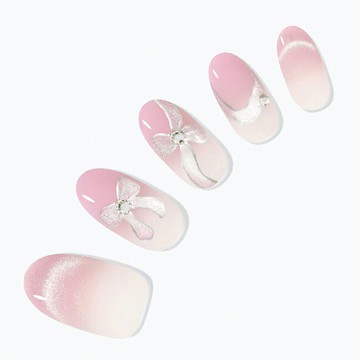 Dashing Diva/F時尚潮流美甲片-緞帶初戀-30片