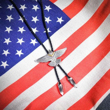 【MF select】捍衛戰鷹系列 保羅領帶 Bolo Tie 皮繩項鍊 領帶項鍊 領結 領帶