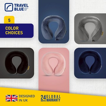 【台隆手創館】Travelblue 英國藍旅 寧靜頸枕 記憶棉/頸枕/U型枕(5色)