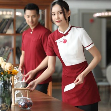 梵派森中式茶樓餐廳服務員工作服