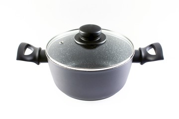 DOMO 神盾礦石雙耳附蓋湯鍋28cm (不挑色 款) 不沾鍋 塗層 導熱快 廚房用品 【A431195】【不囉唆】