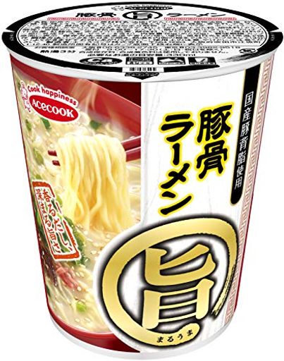 エースコック まる旨 豚骨ラーメン 58G 12個