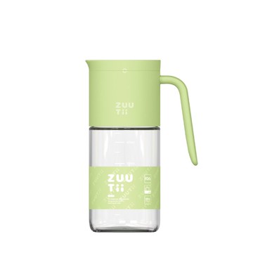 Zuutii 附手柄自動開合蓋玻璃油壺 - 抹茶綠色 (550ml)