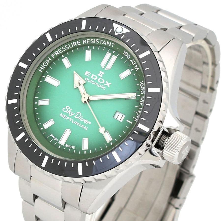 エドックス 腕時計 メンズ EDOX 自動巻き 防水 アナログ グリーン