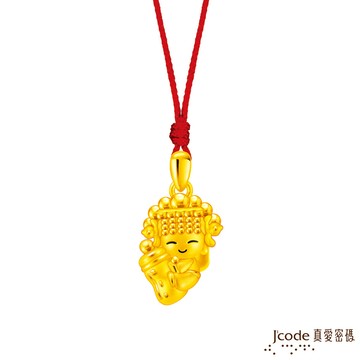 J’code真愛密碼金飾 白沙屯 金好命奶瓶媽祖硬金墜子 送項鍊