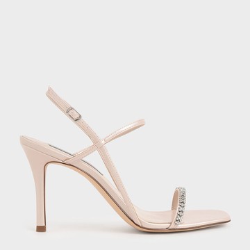 寶石一字帶涼鞋