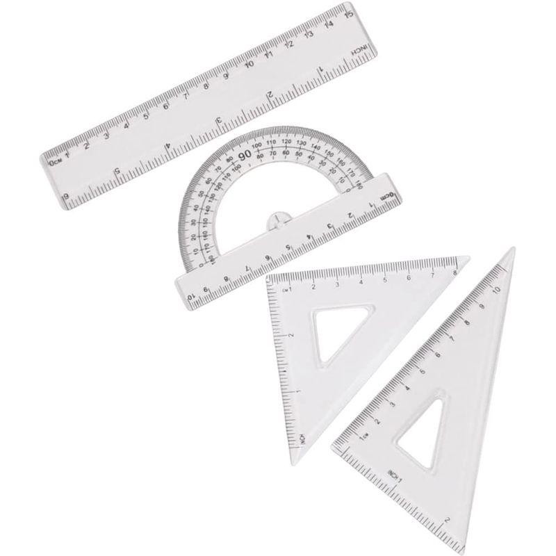 幾何学コンパス数学セット 直定規 分度器定規 三角定規 教師 作図