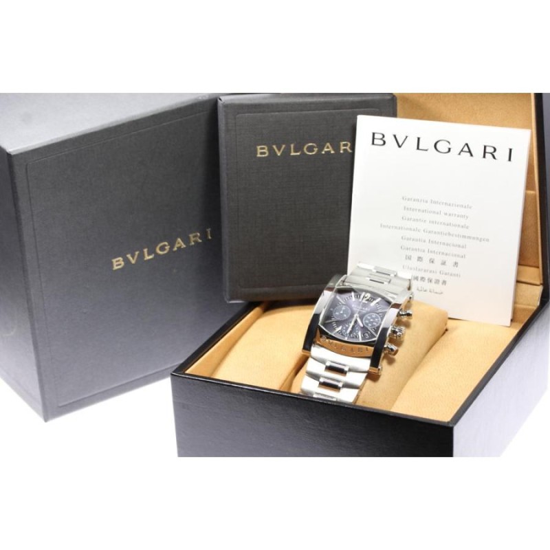 ☆極美品【BVLGARI】ブルガリ アショーマ デイト クロノグラフ AA48SCH