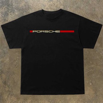 西海棧道短袖t恤純棉重磅汽車設計感oversize寬松ins潮牌半截袖